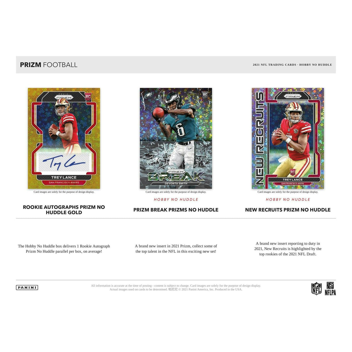 2021 Panini Prizm No Huddle Football Hobby Pack