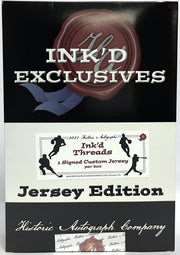 2021 Historic Autographs Ink'd Threads Multi-Sport Jersey Edition Hobby Box (Reed Buy)