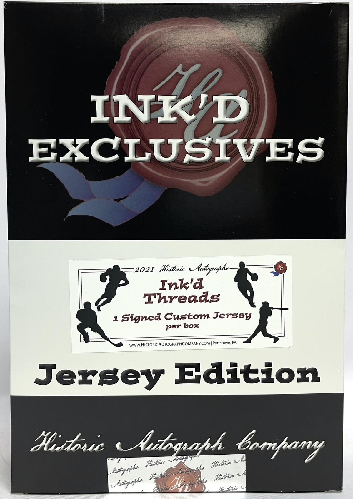2021 Historic Autographs Ink'd Threads Multi-Sport Jersey Edition Hobby Box (Reed Buy)