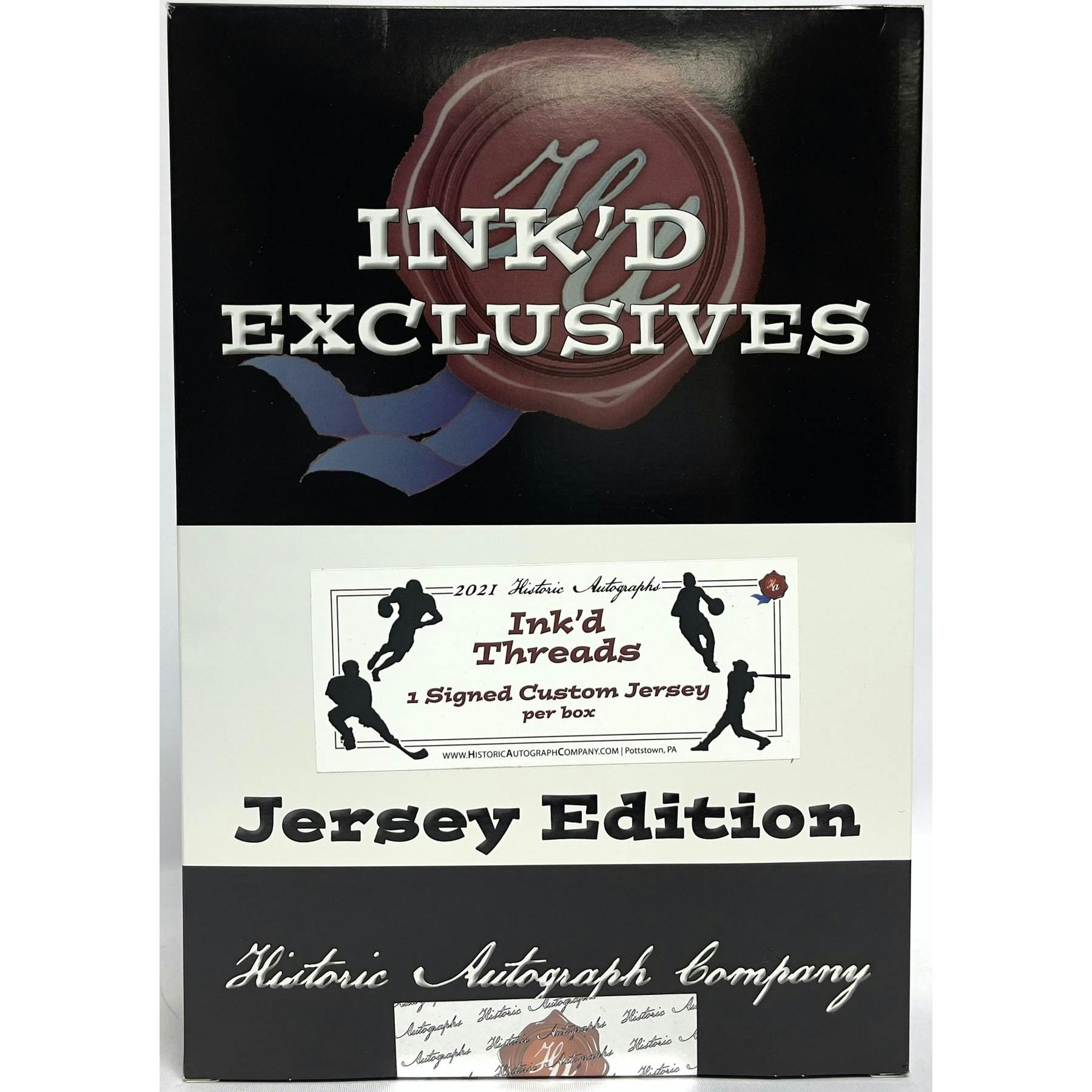 2021 Historic Autographs Ink'd Threads Multi-Sport Jersey Edition Hobby Box (Reed Buy)