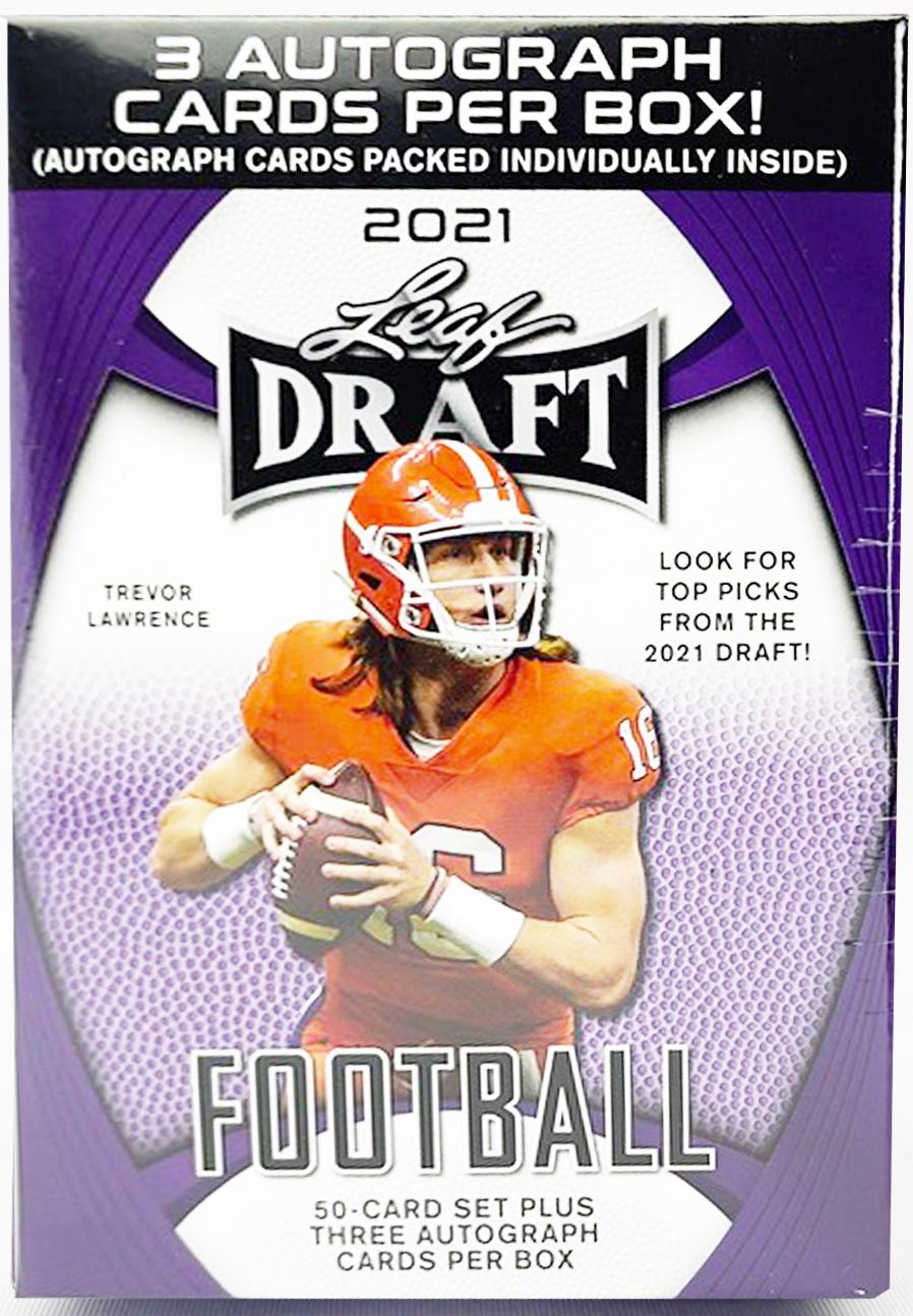 2021 Leaf Draft Football Blaster Hobby Box