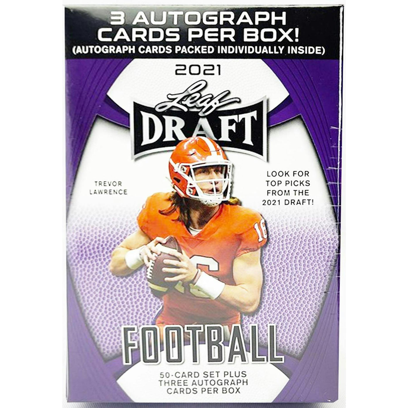 2021 Leaf Draft Football Blaster Hobby Box