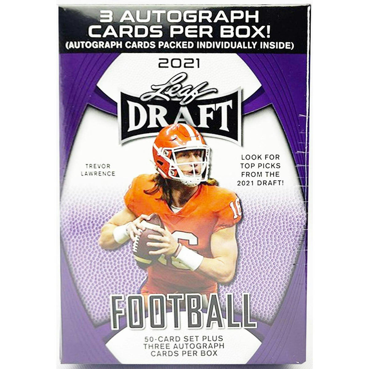 2021 Leaf Draft Football Blaster Hobby Box