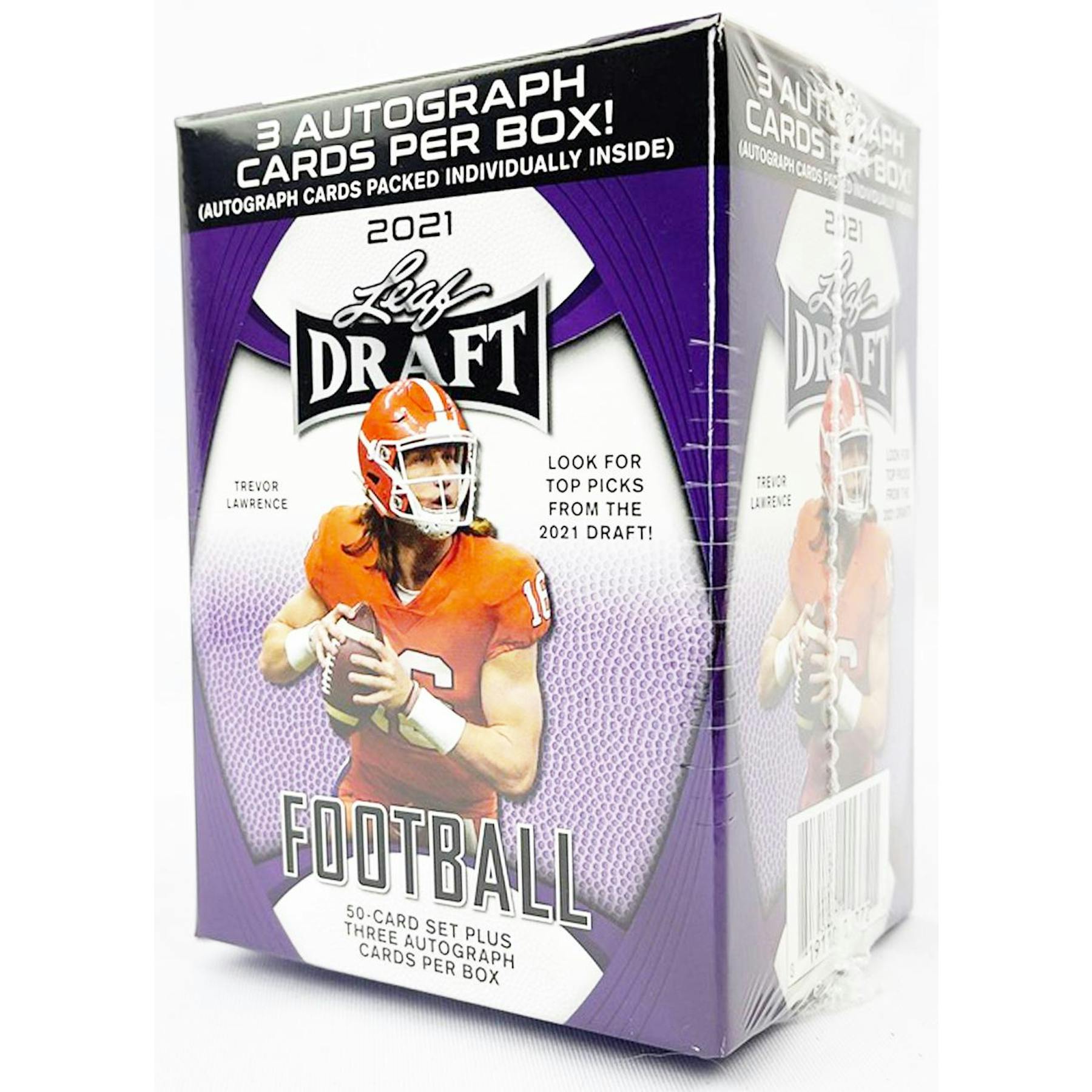 2021 Leaf Draft Football Blaster Hobby Box