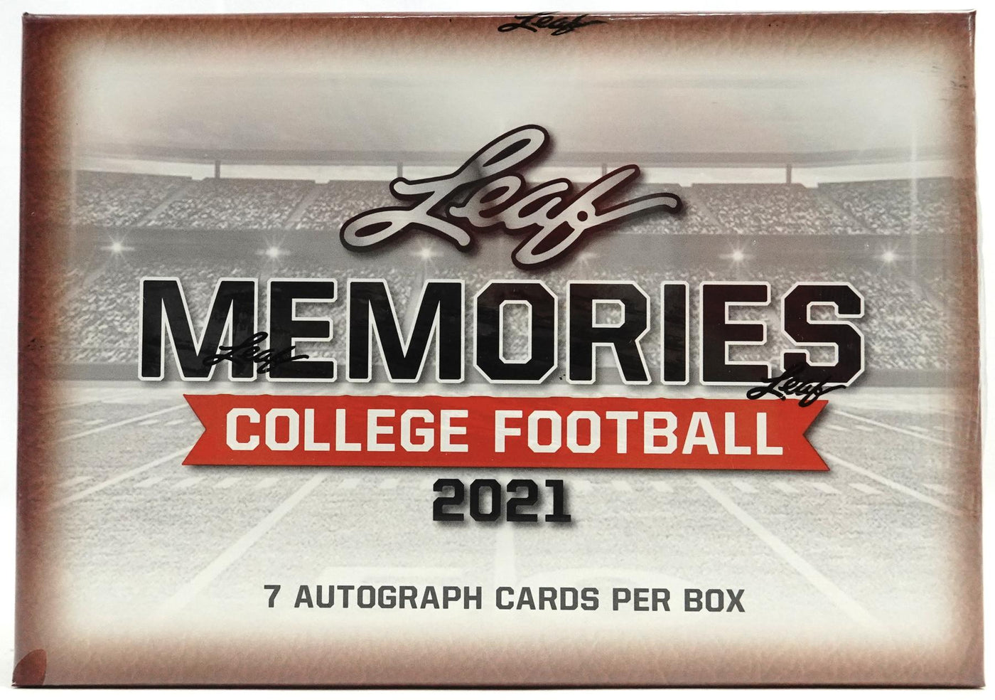 2021 Leaf Memories College Football Hobby Box (Reed Buy)