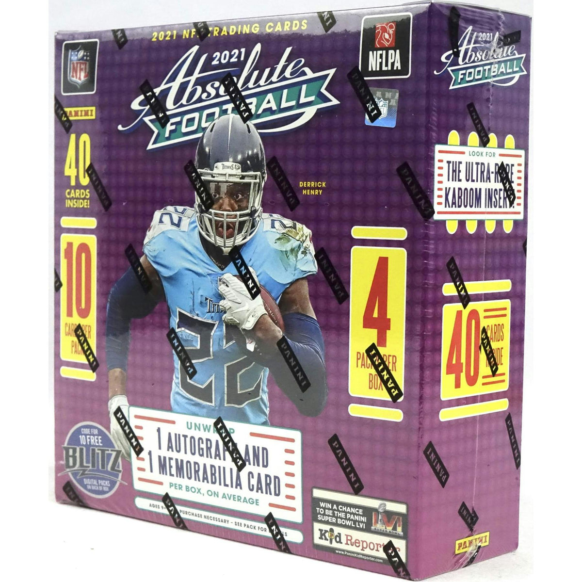 2021 Panini Absolute Football Mega Box (Teal Parallels!) (Fanatics)