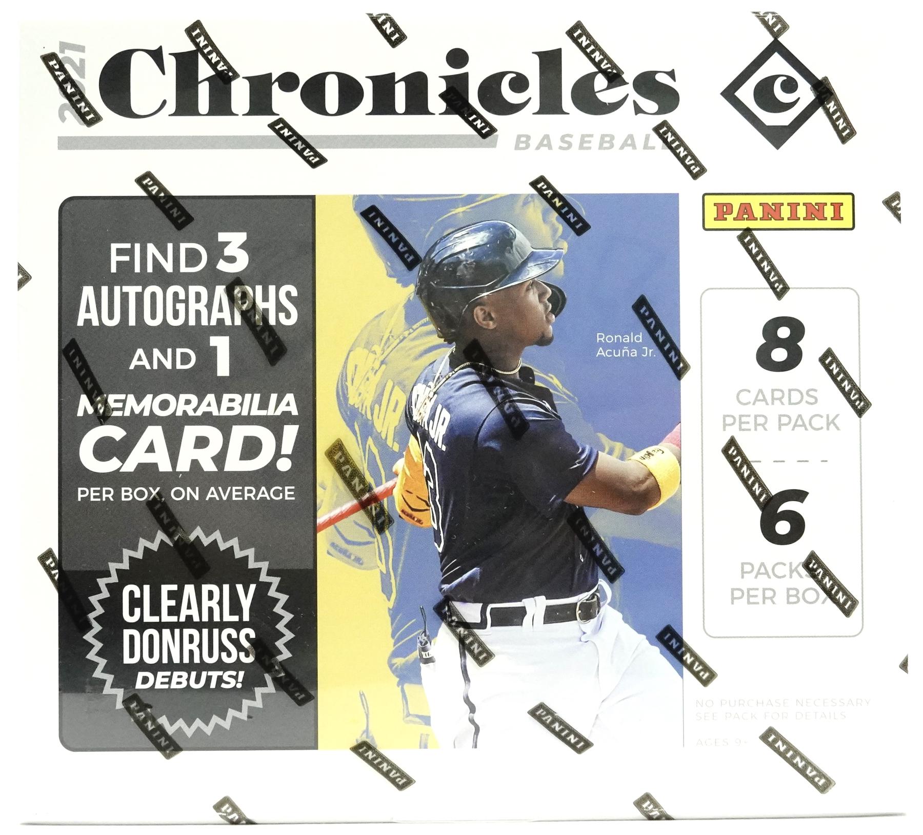 2021 Panini Chronicles Baseball Hobby Box (Reed Buy)