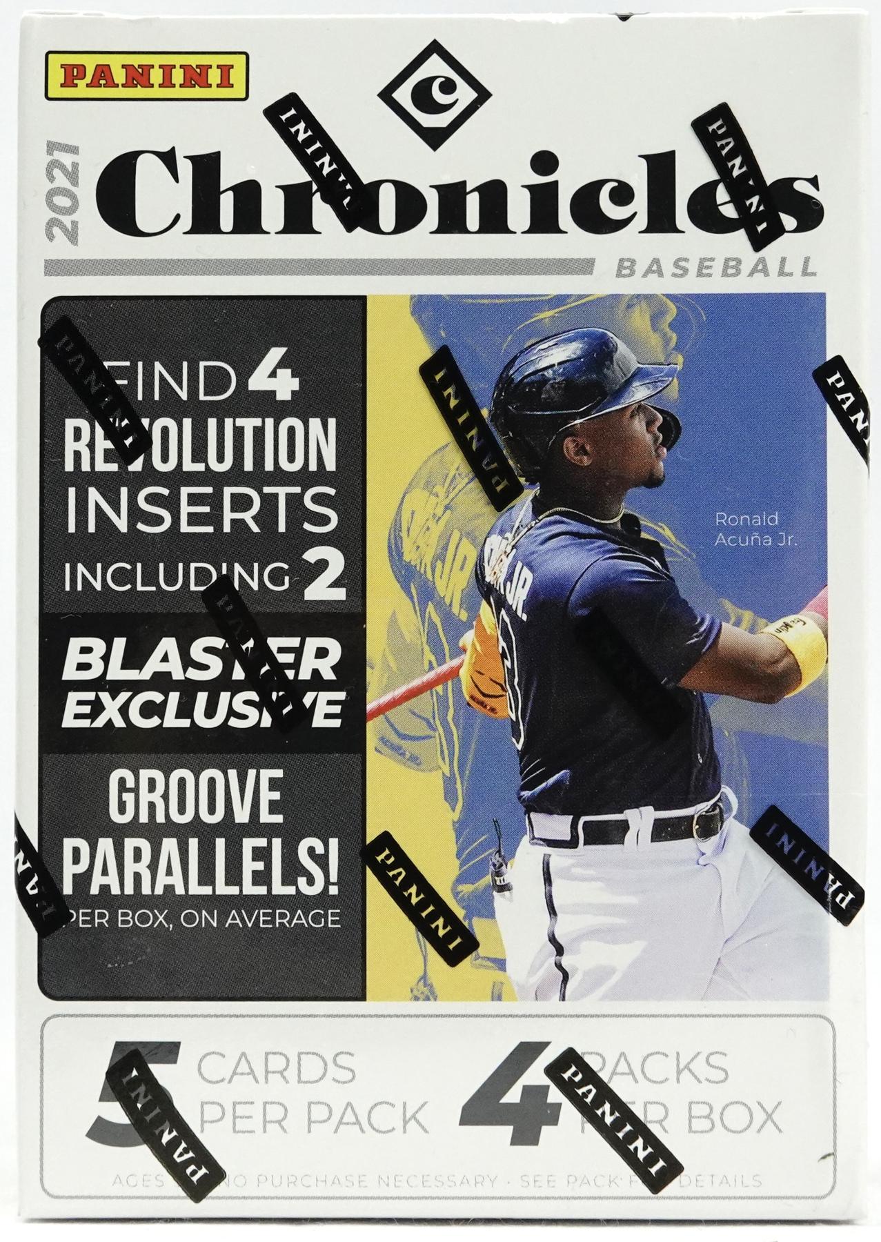 2021 Panini Chronicles Baseball 4-Pack Blaster Box (Groove Parallels!)