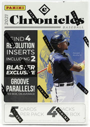 2021 Panini Chronicles Baseball 4-Pack Blaster Box (Groove Parallels!)