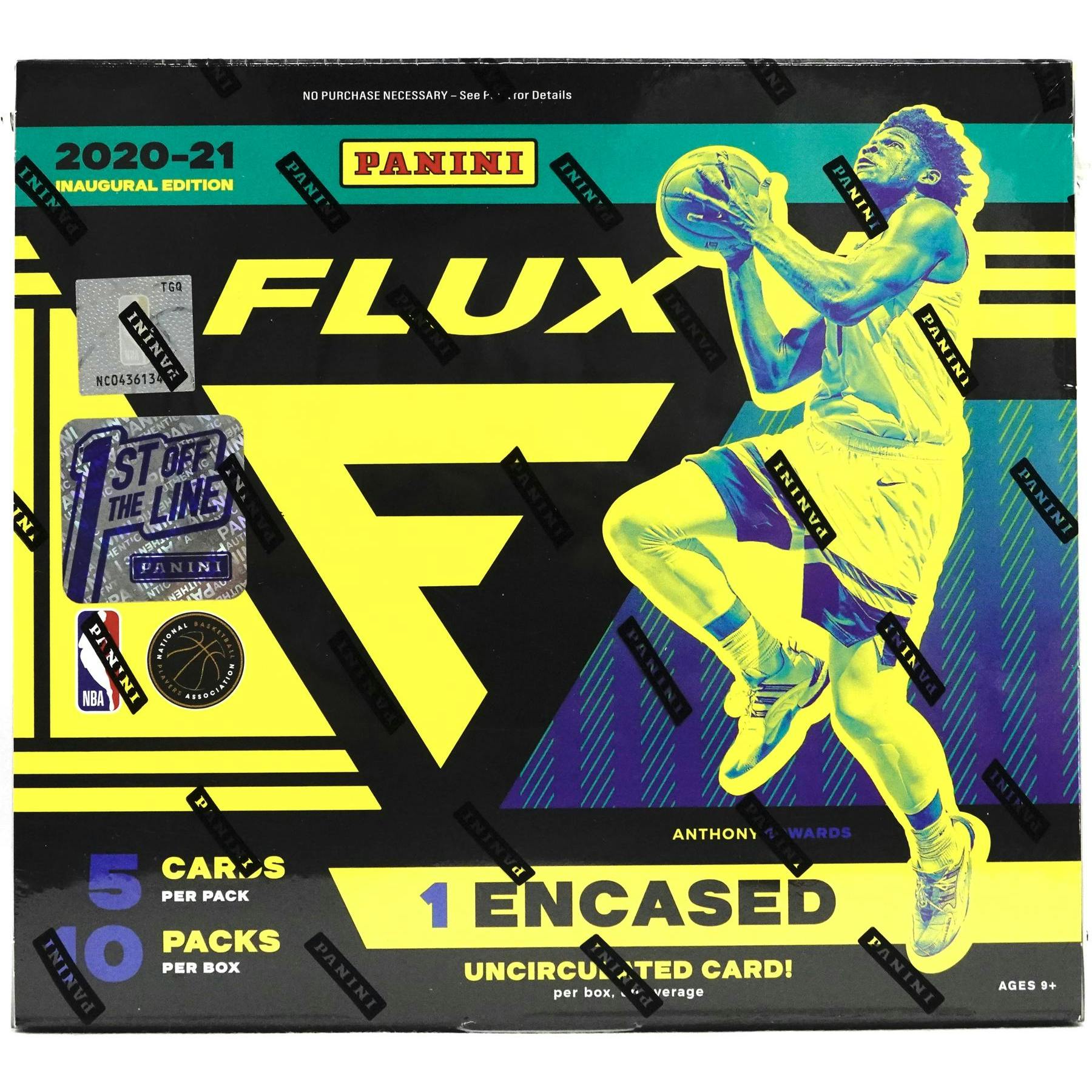 2020/21 Panini Flux Basketball 1st Off The Line FOTL Hobby Box