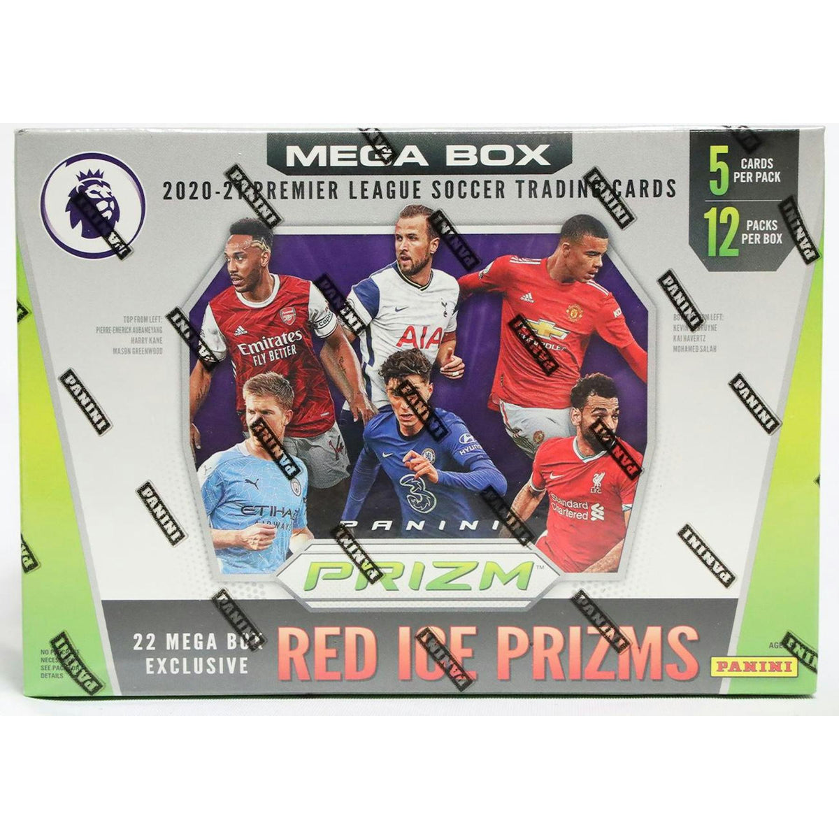 2020/21 Panini Prizm Premier League EPL Soccer Mega Box (Red Ice Prizms)