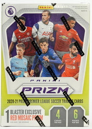 2020/21 Panini Prizm Premier League EPL Soccer Blaster Box (Red Mosaic Prizms) (Reed Buy)