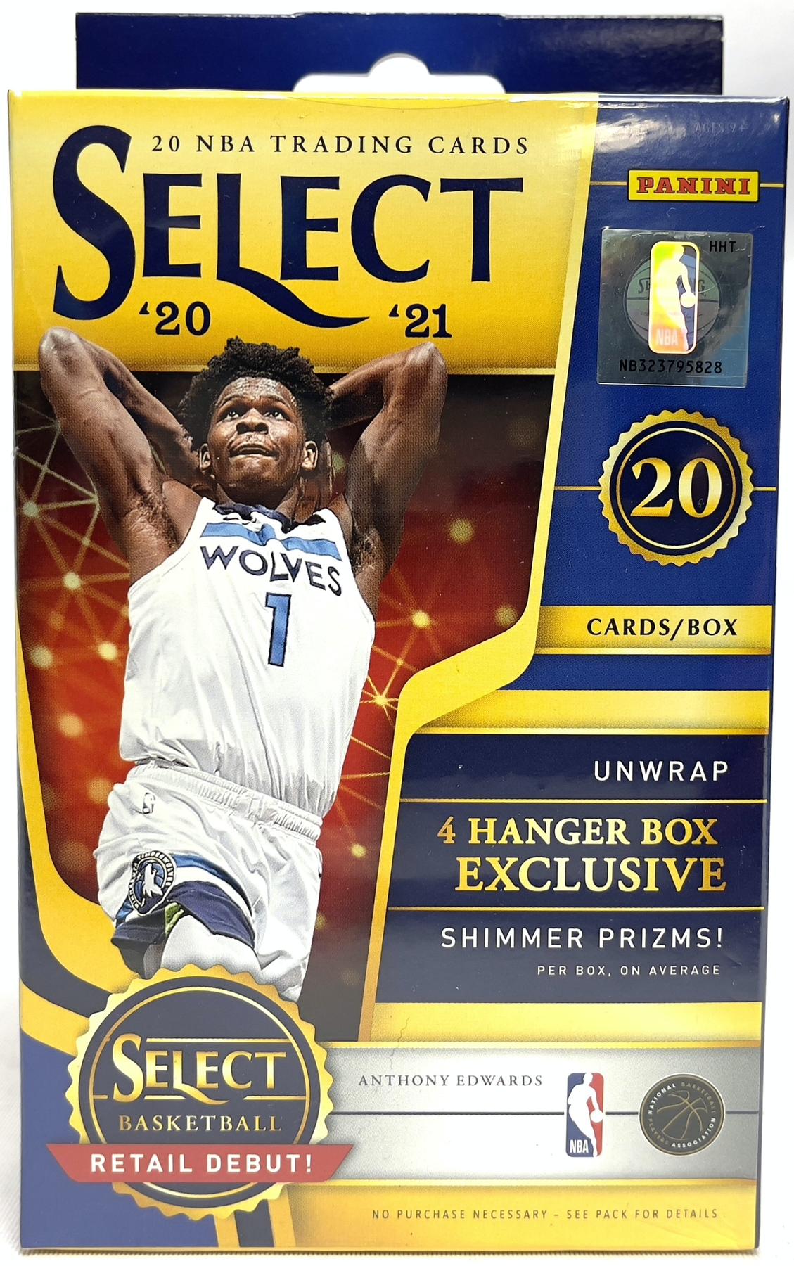 2020/21 Panini Select Basketball Hanger Box (Shimmer Prizms!) (Reed Buy)