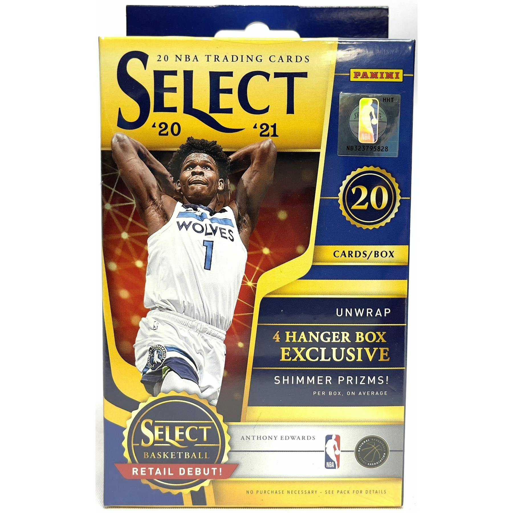 2020/21 Panini Select Basketball Hanger Box (Shimmer Prizms!) (Reed Buy)