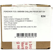 Pokemon Sword & Shield: Chilling Reign Booster 6-Box Case