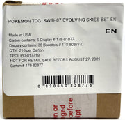 Pokemon Sword & Shield: Evolving Skies Booster 6-Box Case