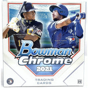2021 Bowman Chrome Baseball Lite Hobby 16-Box Case (Black & White Mini-Diamond Parallels!)