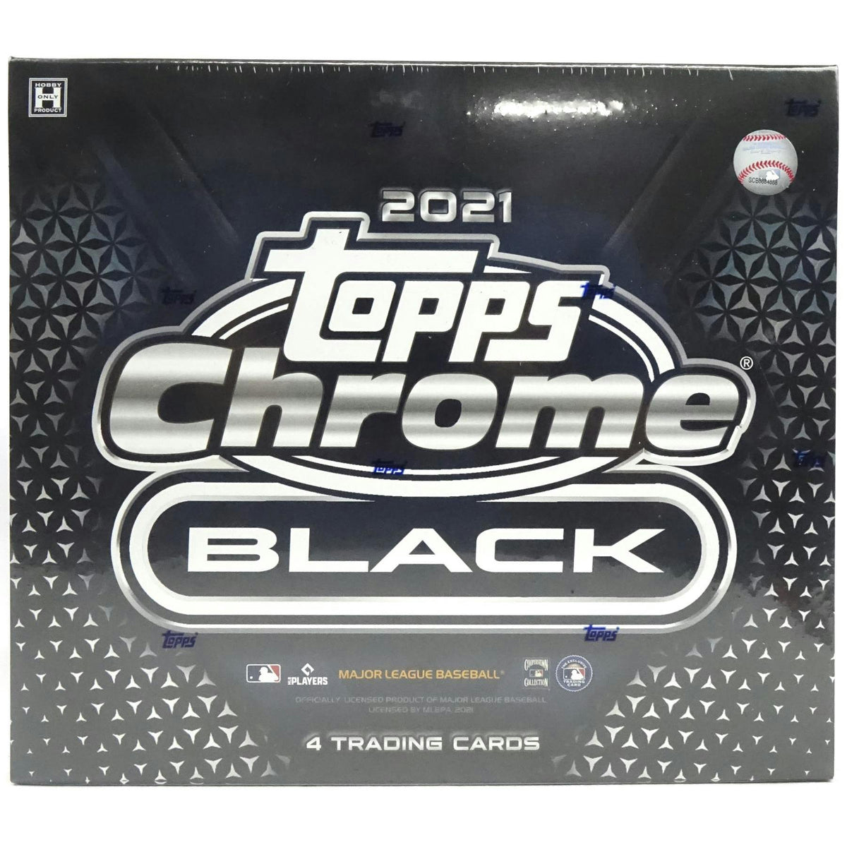 2021 Topps Chrome Black Baseball Hobby 12-Box Case