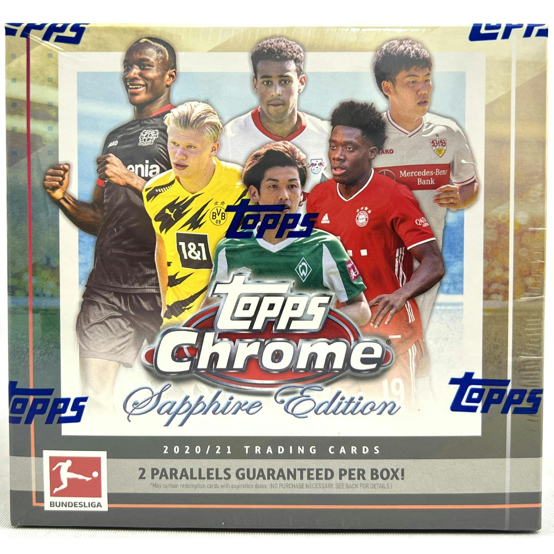 2020/21 Topps Chrome Bundesliga Sapphire Edition Soccer Hobby 10-Box Case