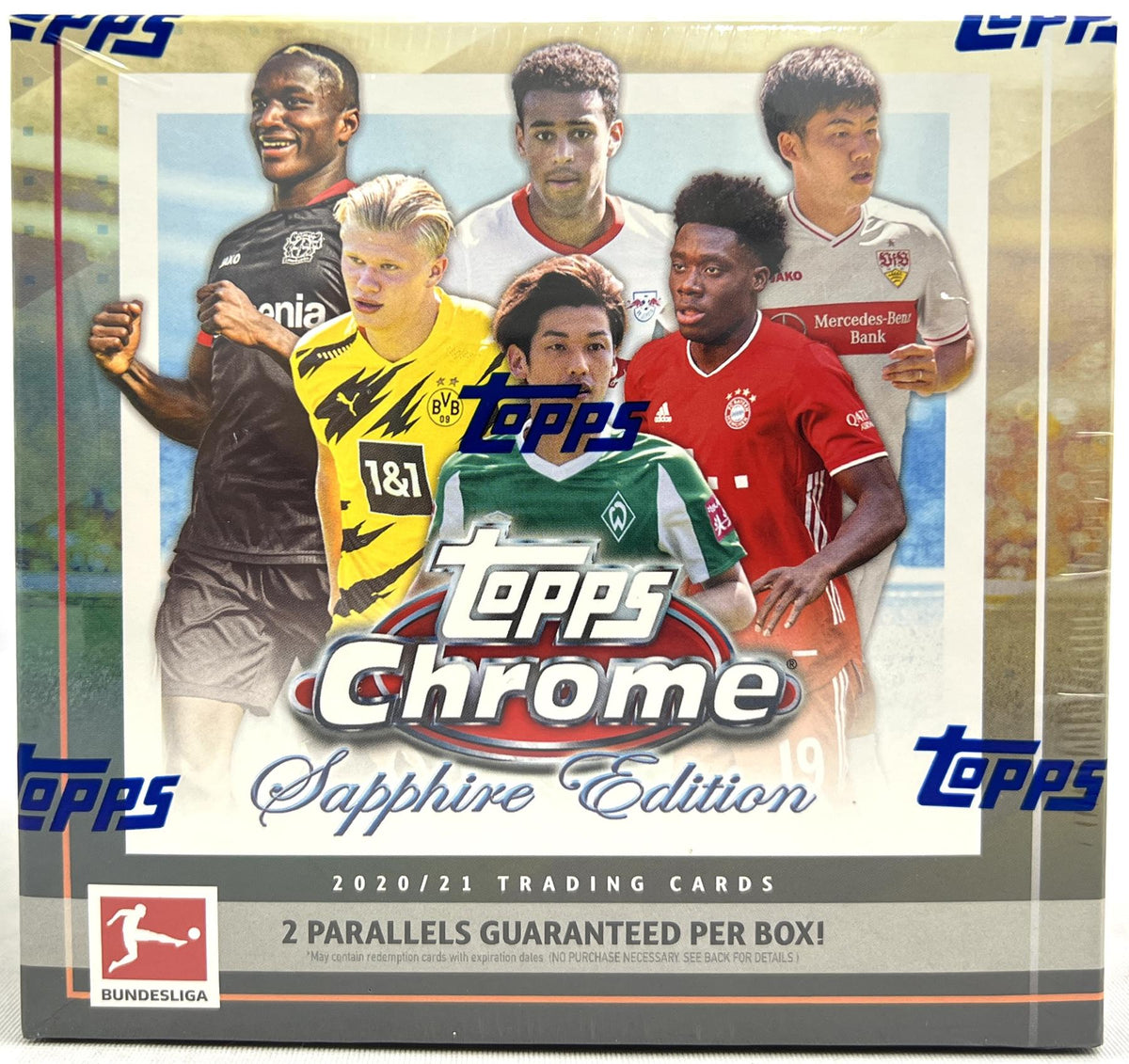 2020/21 Topps Chrome Bundesliga Sapphire Edition Soccer Hobby 10-Box Case