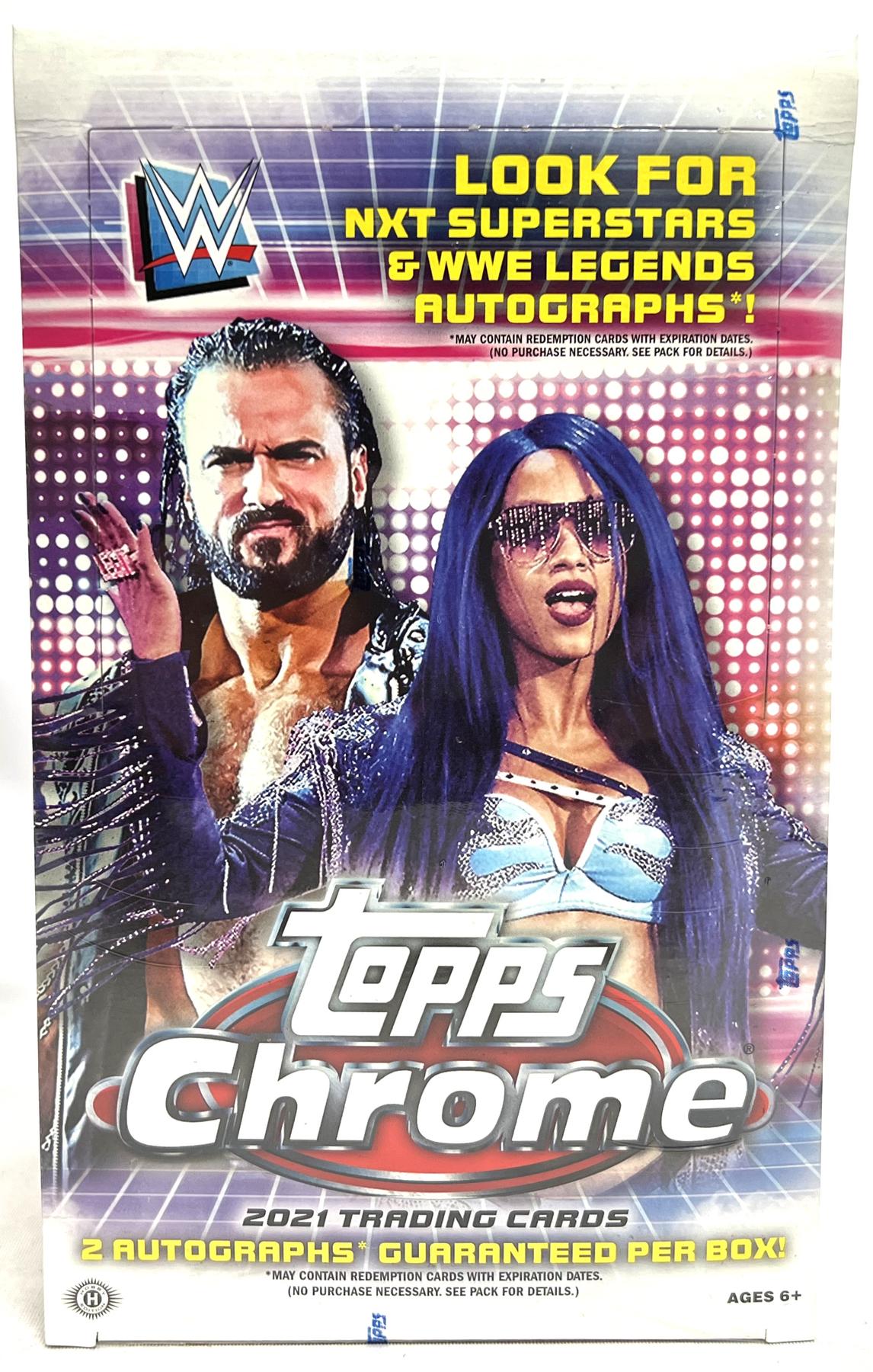 2021 Topps WWE Chrome Wrestling Hobby Box (Reed Buy)