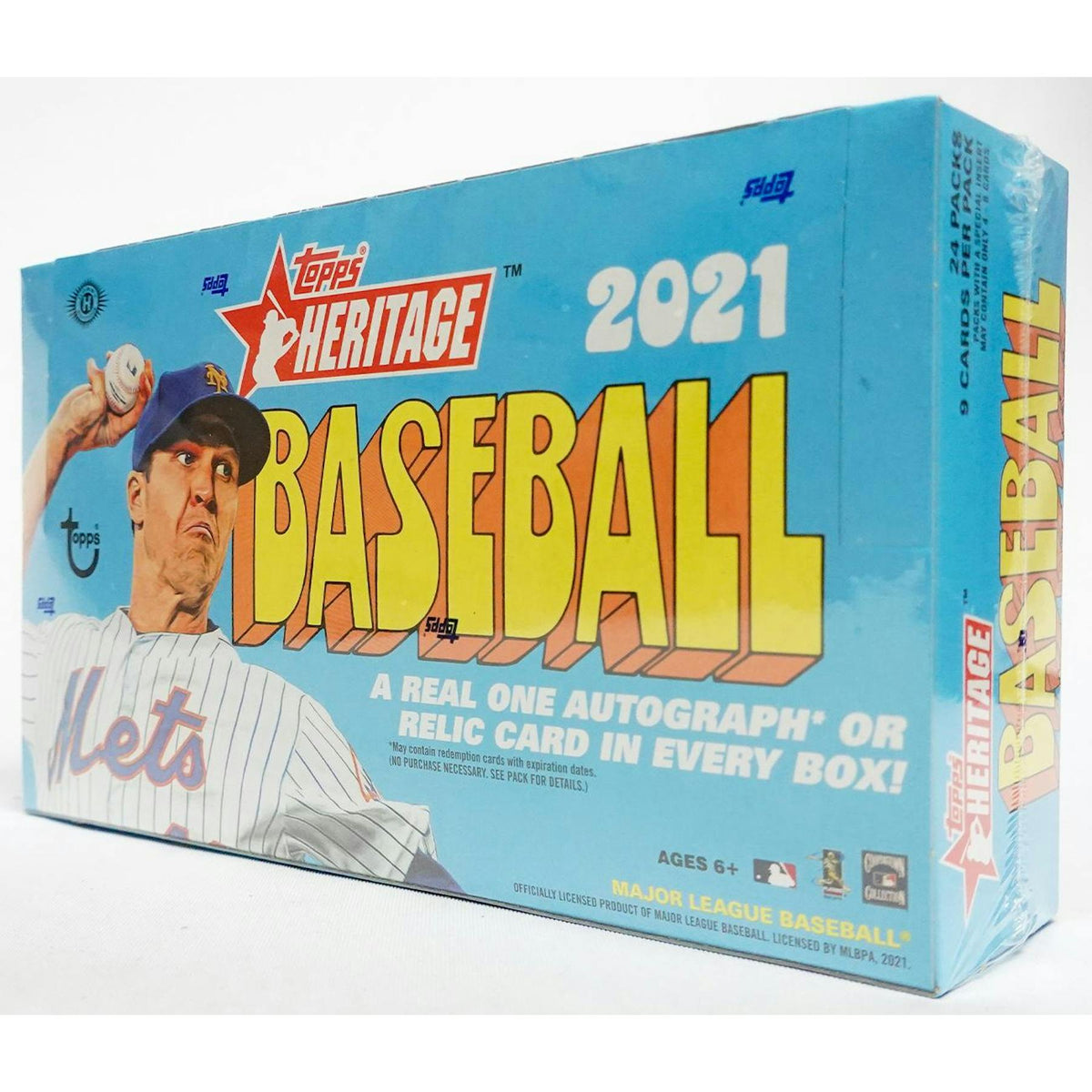 2021 Topps Heritage Baseball Hobby 12-Box Case
