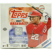 2021 Topps Series 1 Baseball Hobby Jumbo 6-Box Case