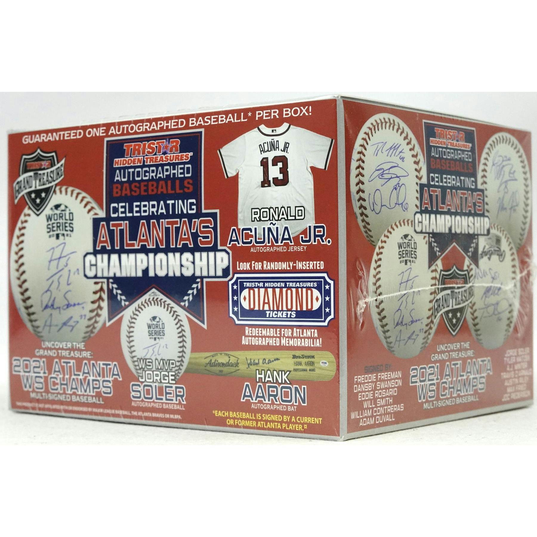2021 TriStar Autographed Baseball Celebrating Atlanta's Championship Hobby Box (Reed Buy)