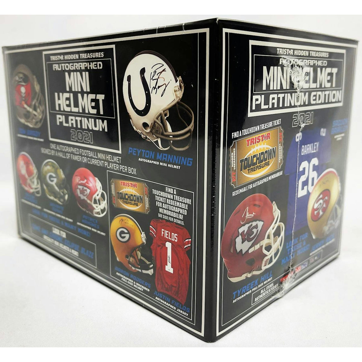 2021 TriStar Hidden Treasures Autographed Mini Helmet Platinum Edition Football Hobby Box (Reed Buy)