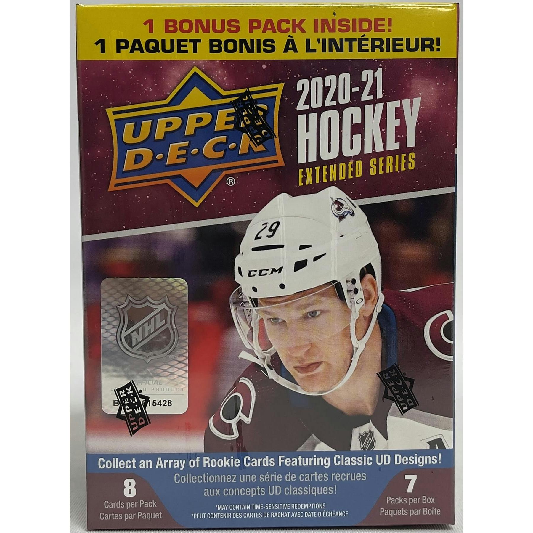 2020/21 Upper Deck Extended Series Hockey Blaster Box (Reed Buy)