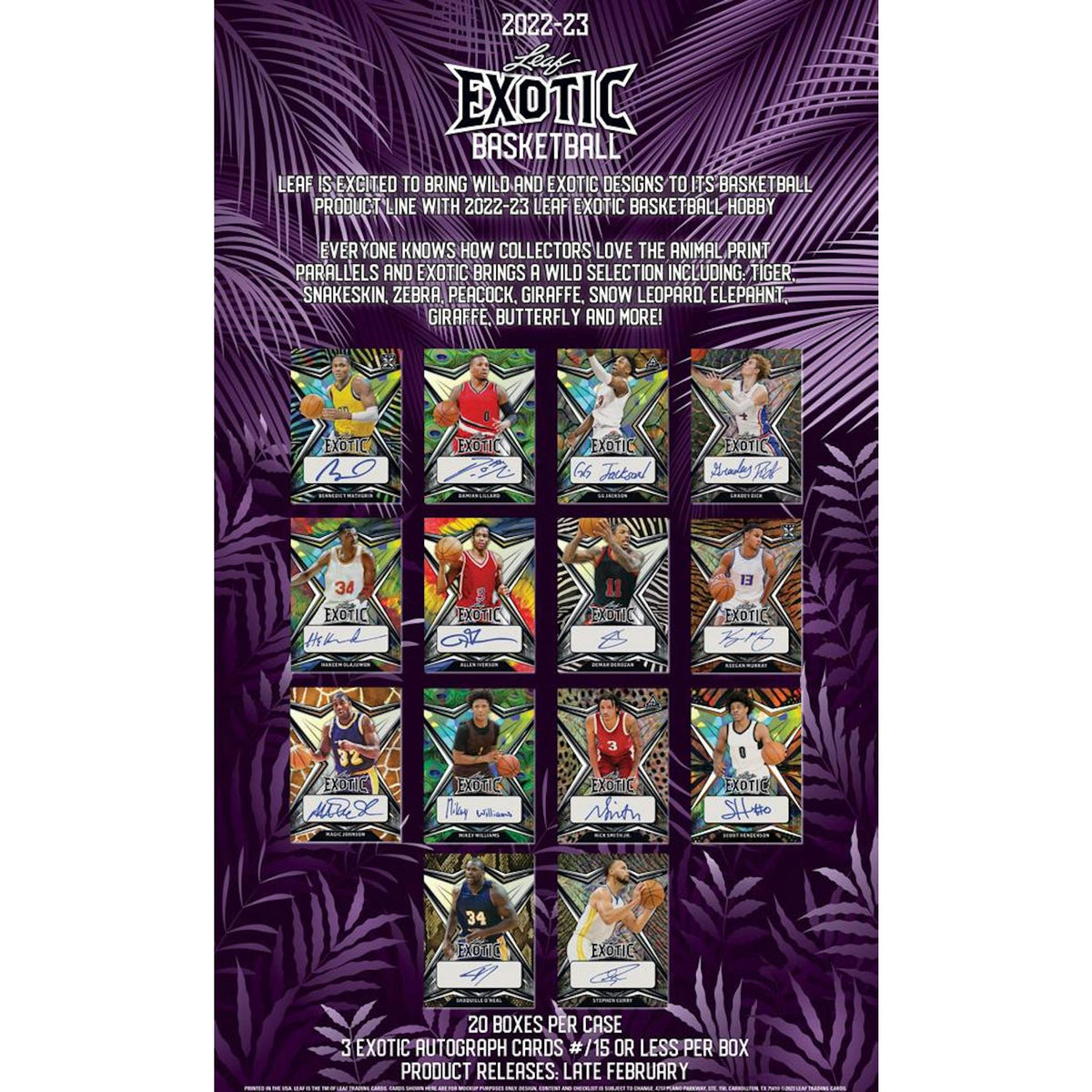 2022/23 Leaf Exotic Basketball Hobby Box