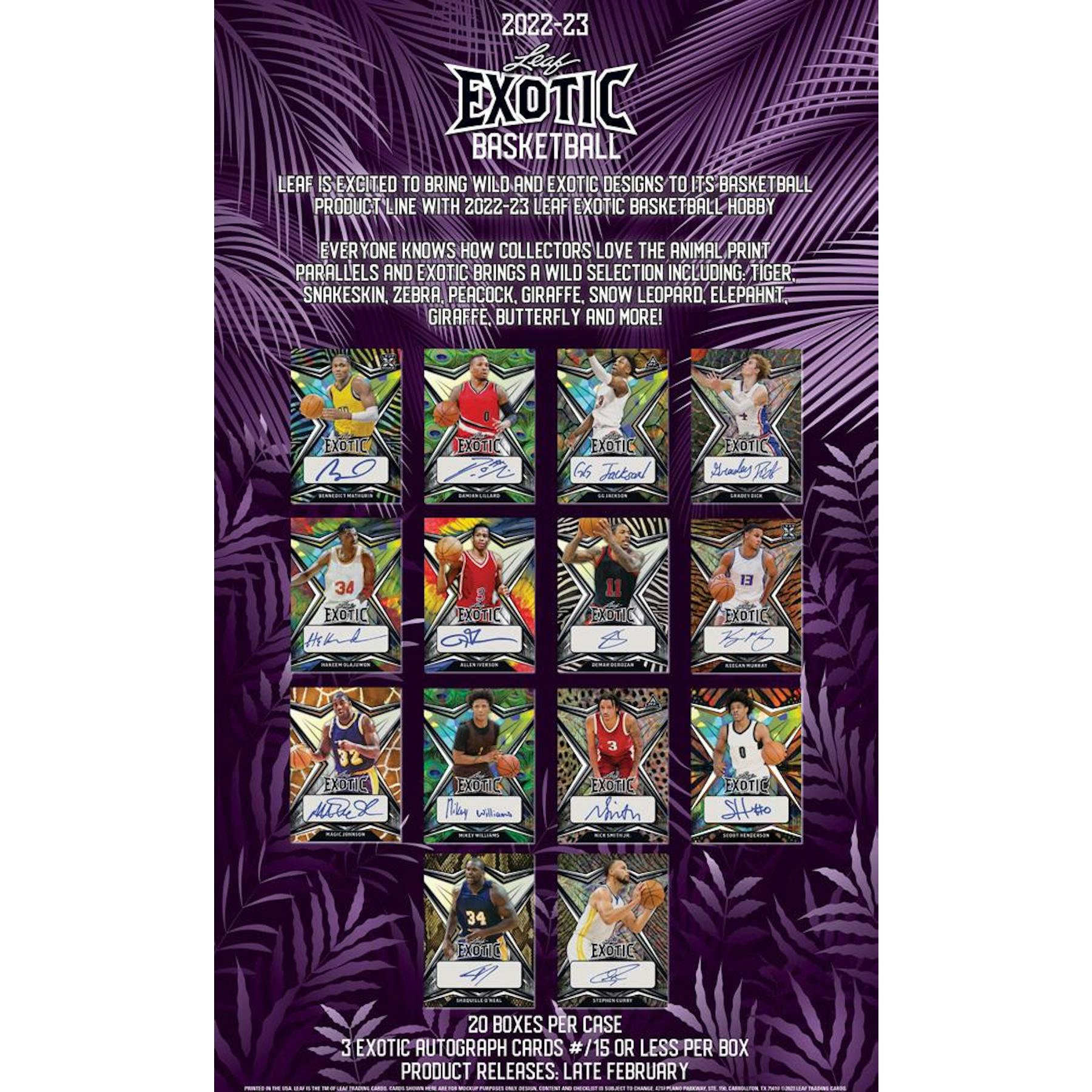 2022/23 Leaf Exotic Basketball Hobby Box (Reed Buy)
