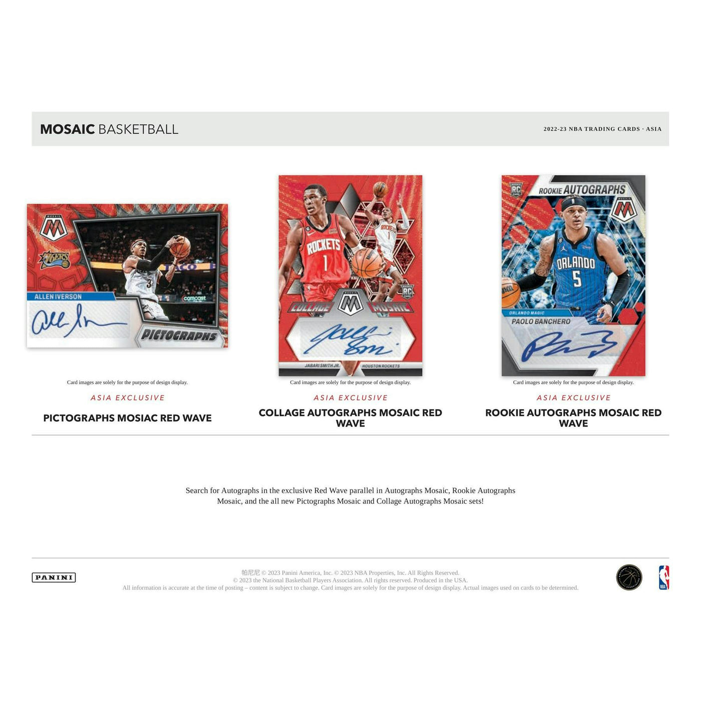 2022/23 Panini Mosaic Basketball Asia Pack