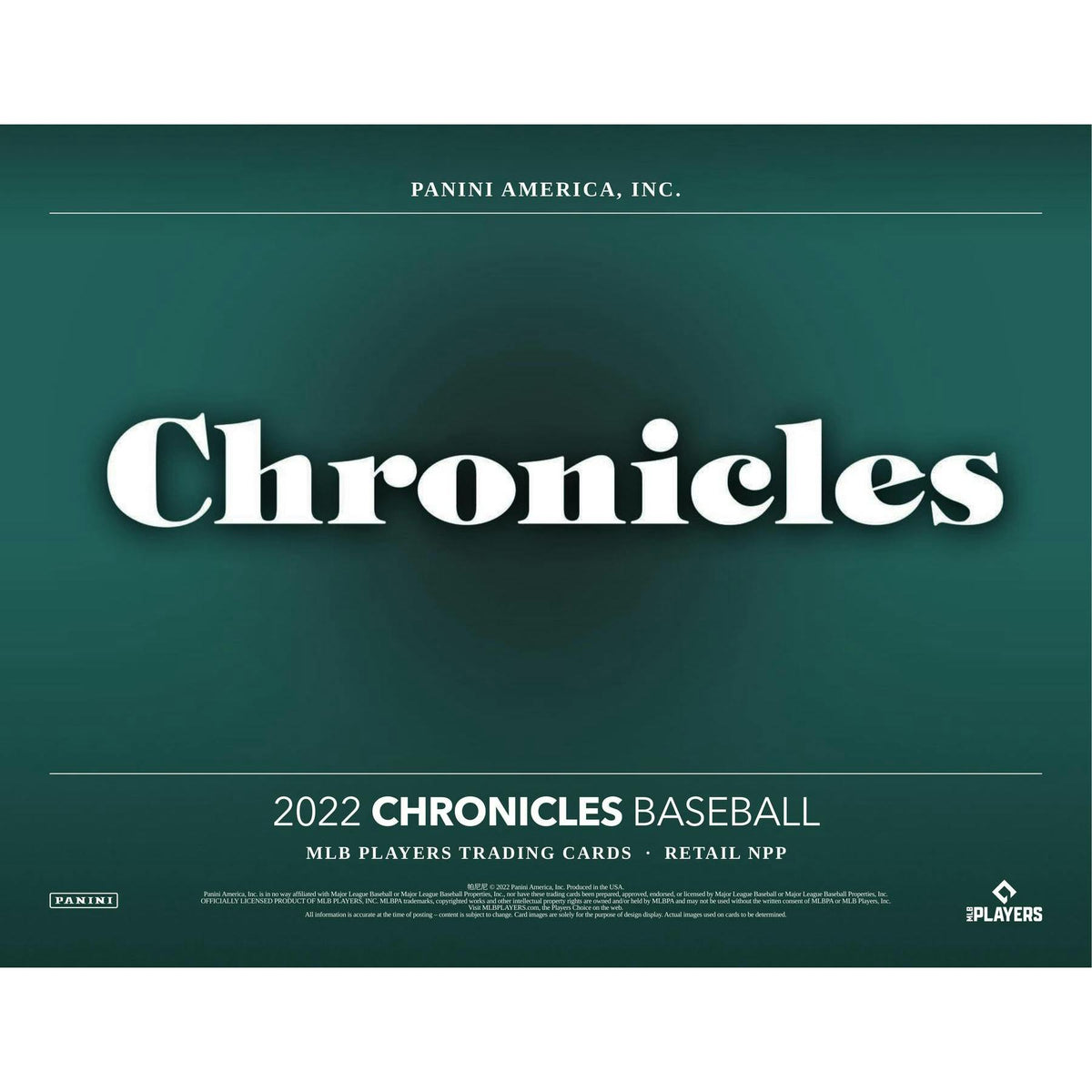 2022 Panini Chronicles Baseball Blaster Box