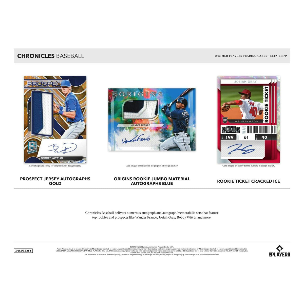 2022 Panini Chronicles Baseball Blaster Box