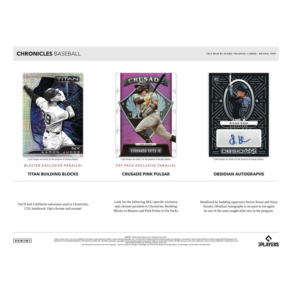 2022 Panini Chronicles Baseball Blaster Box