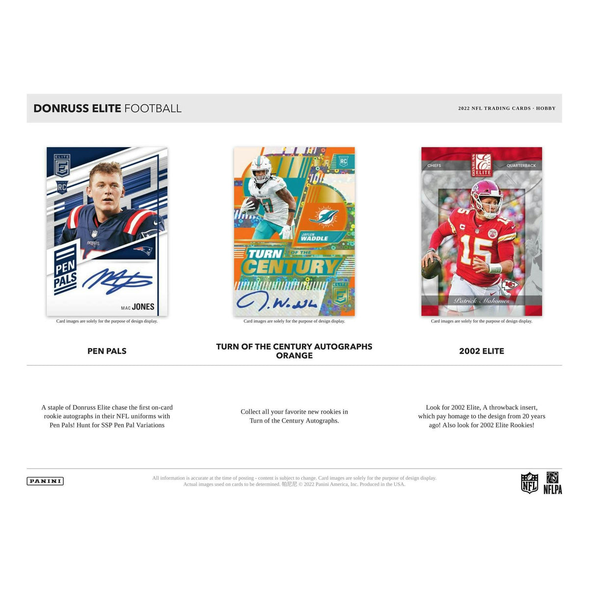 2022 Panini Donruss Elite Football Hobby Box (Reed Buy)