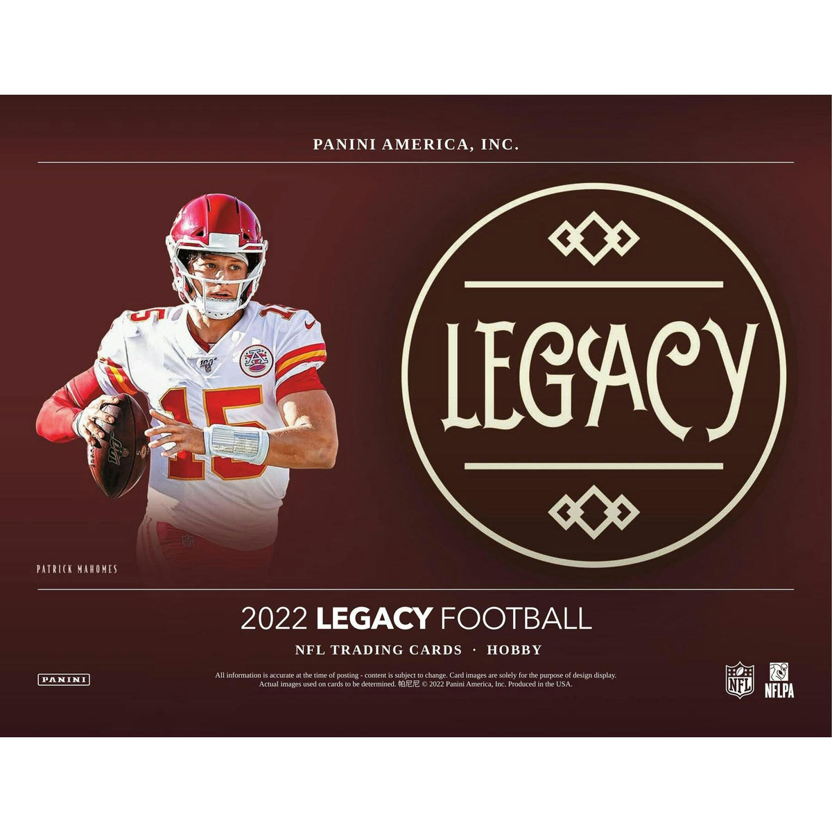 2022 Panini Legacy Football Hobby 24-Box Case