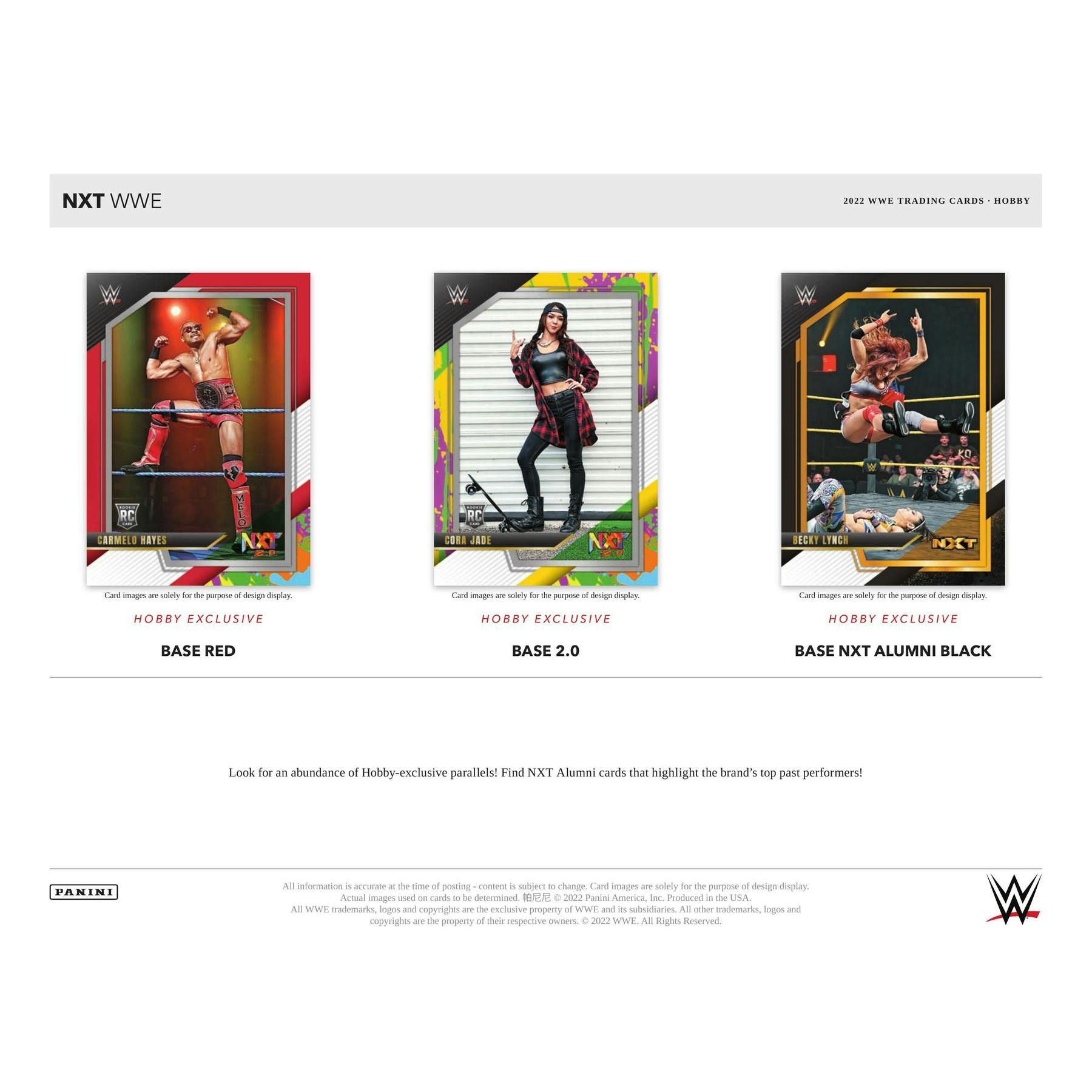 2022 Panini WWE NXT Wrestling Hobby 12-Box Case