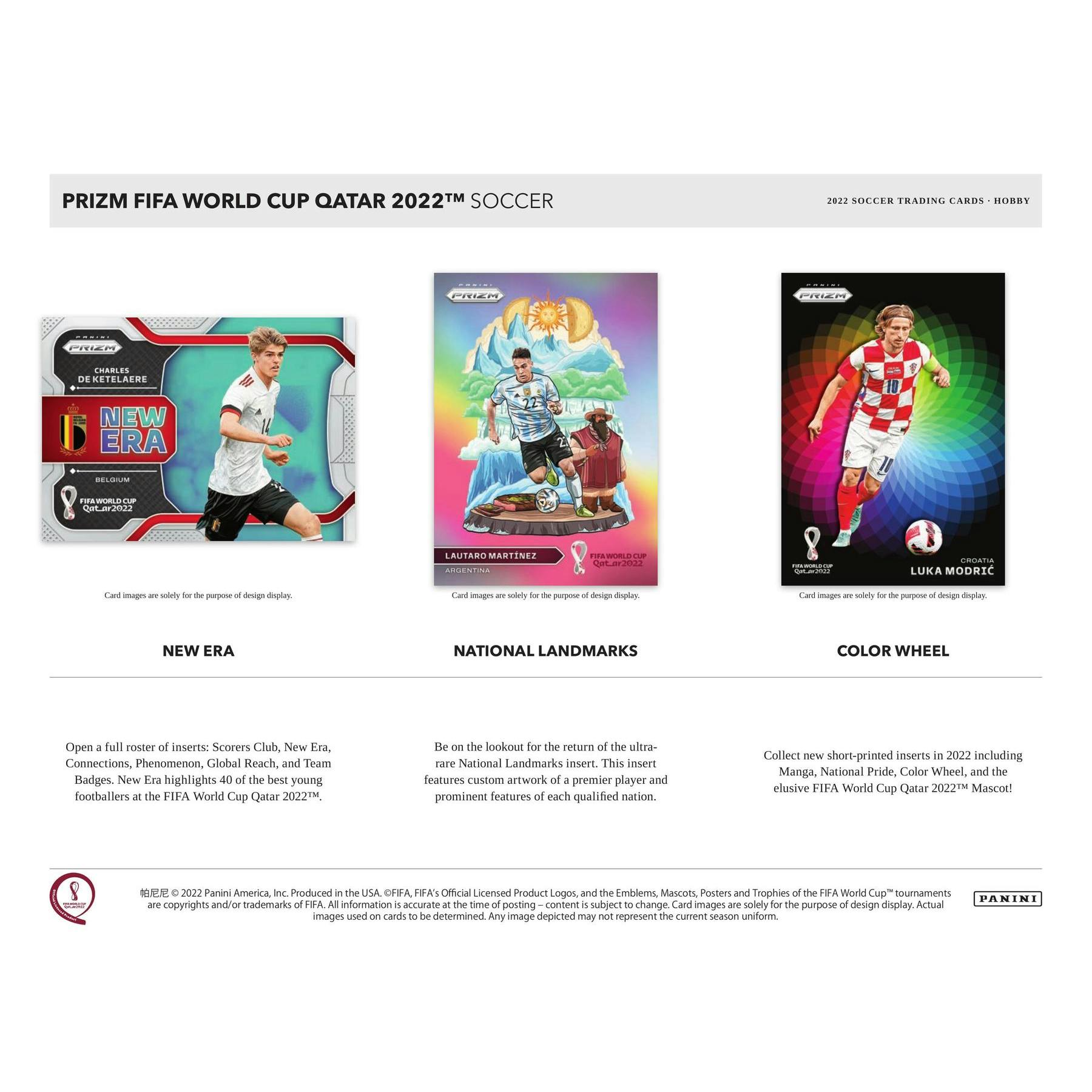 2022 Panini Prizm FIFA World Cup Soccer Hobby 12-Box Case