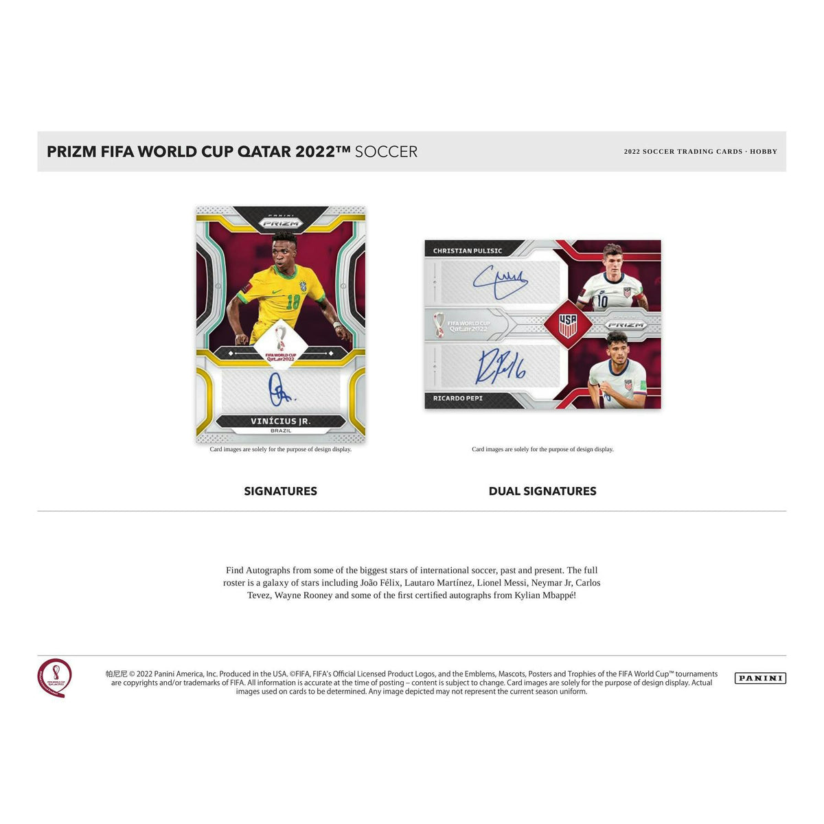 2022 Panini Prizm FIFA World Cup Soccer Hobby Box