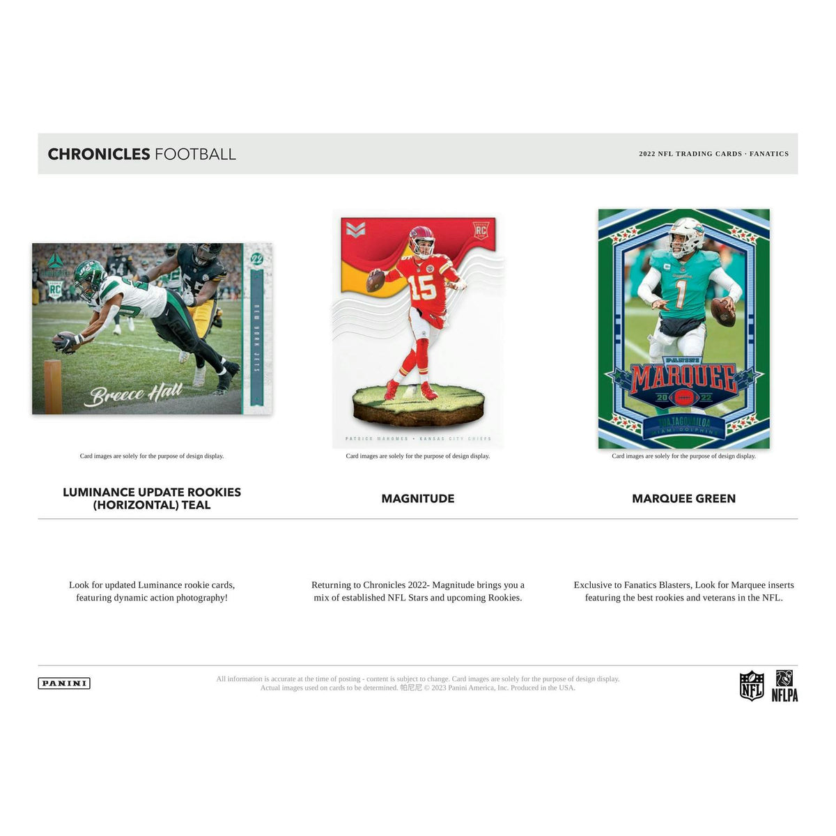 2022 Panini Chronicles Football Mega Hobby Box (Orange Parallels!)
