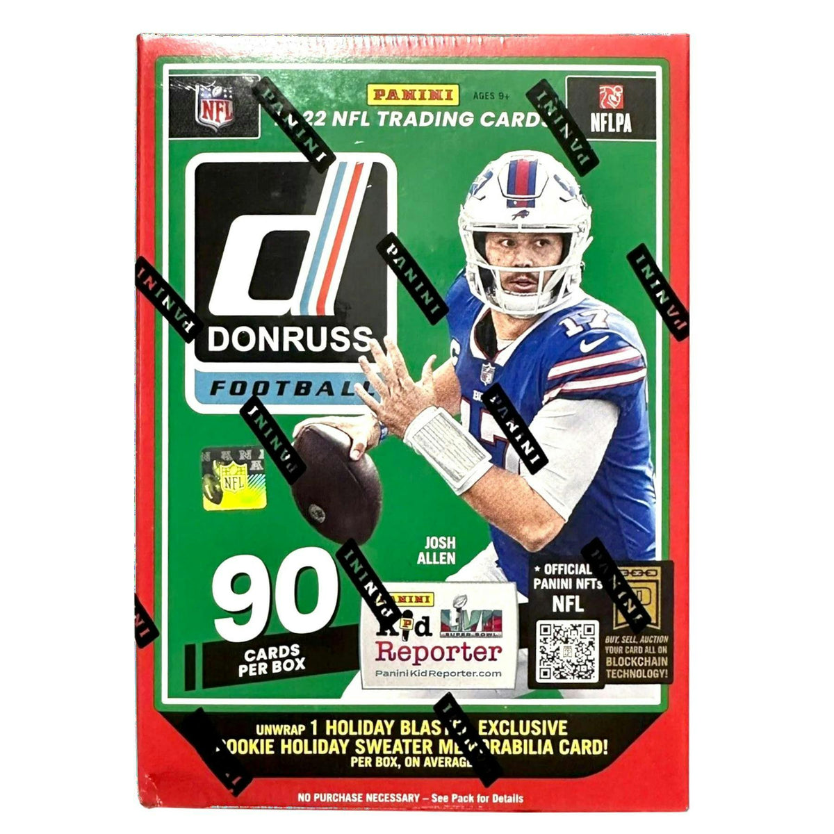 2022 Panini Donruss Football Holiday 6-Pack Blaster Box