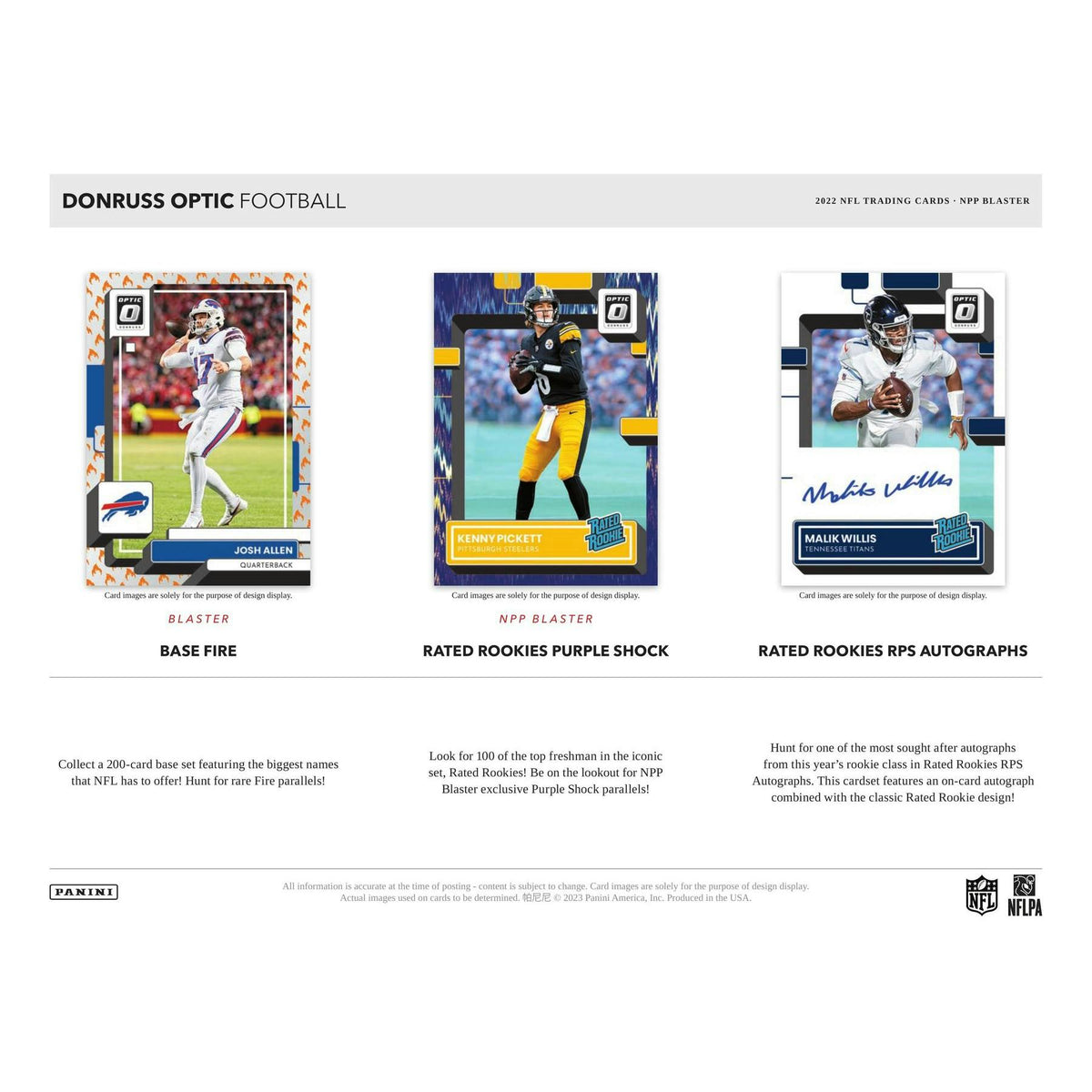 2022 Panini Donruss Optic Football Blaster Box (Purple Shock Parallels!)