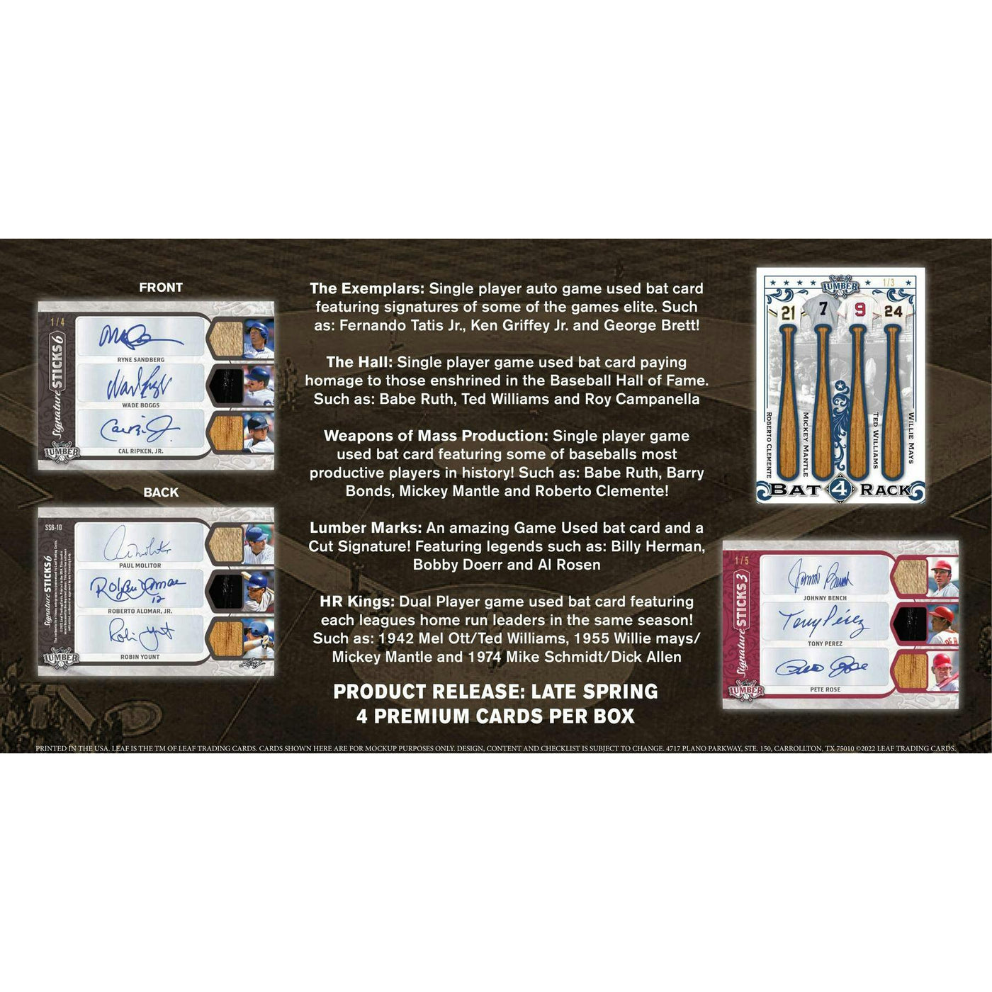 2022 Leaf Lumber Baseball Hobby Box