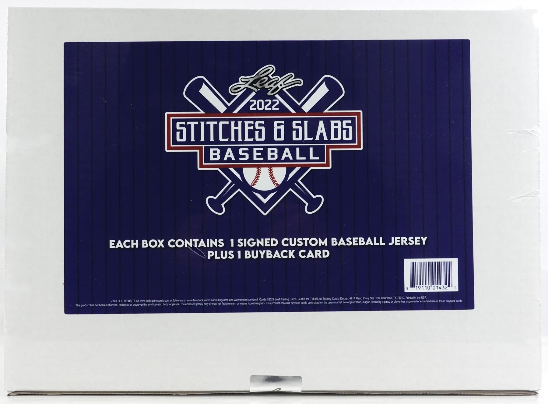 2022 Leaf Stitches and Slabs Baseball Hobby Box (Reed Buy)