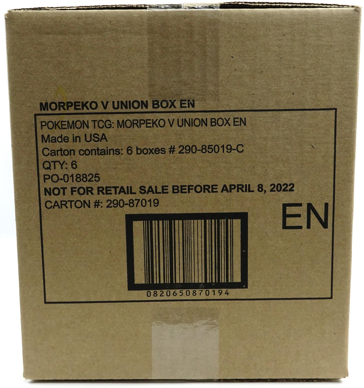 Pokemon Morpeko V-UNION Special Collection 6-Box Case (Reed Buy)
