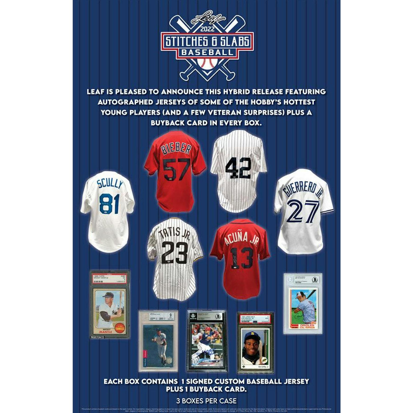 2022 Leaf Stitches and Slabs Baseball Hobby Box (Reed Buy)