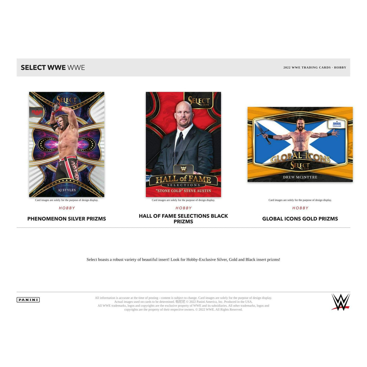 2022 Panini Select WWE Wrestling Hobby Box