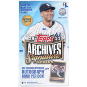 2022 Topps Archives Signature Series Retired Player Edition Baseball Hobby Box